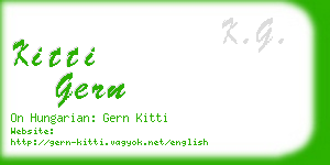 kitti gern business card